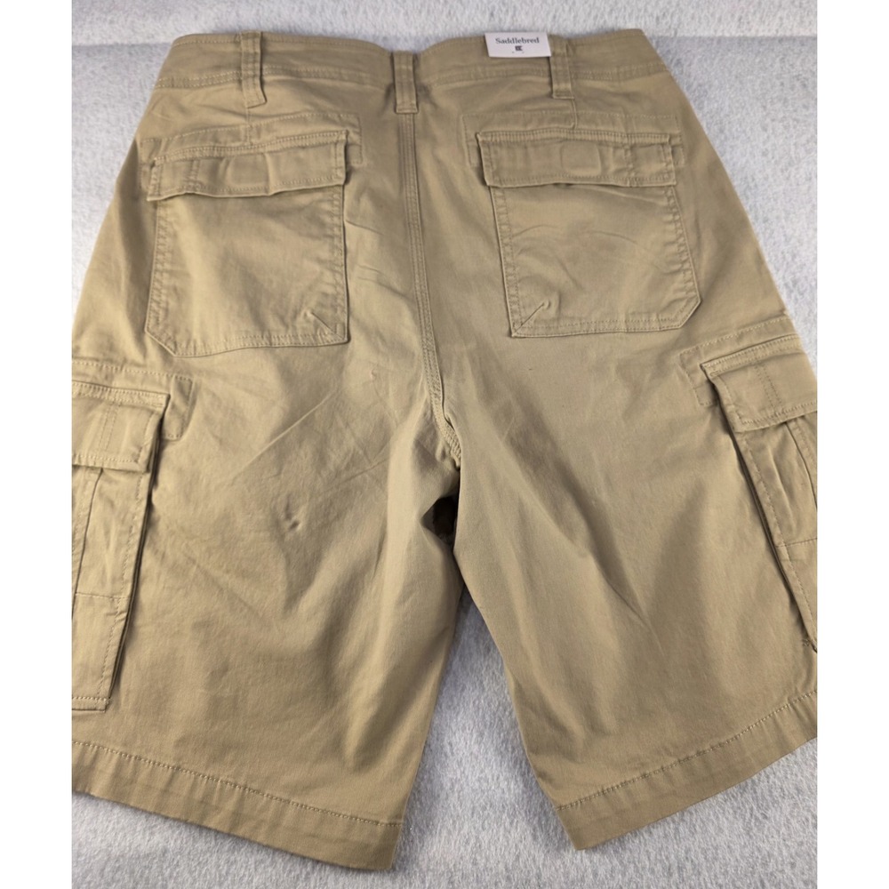 NWT Saddlebred Cargo Men's Shorts - Size: 32 - Tan Khakis Comfort CottonBlend - Picture 5 of 7